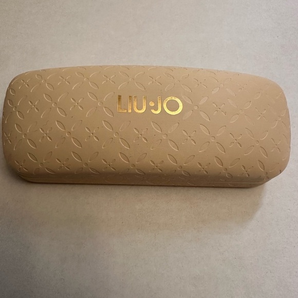 LIU JO LJ 2131 717  Authentic Eyeglasses Frames 54 18 135 Ivory Gold With Case - Picture 10 of 11